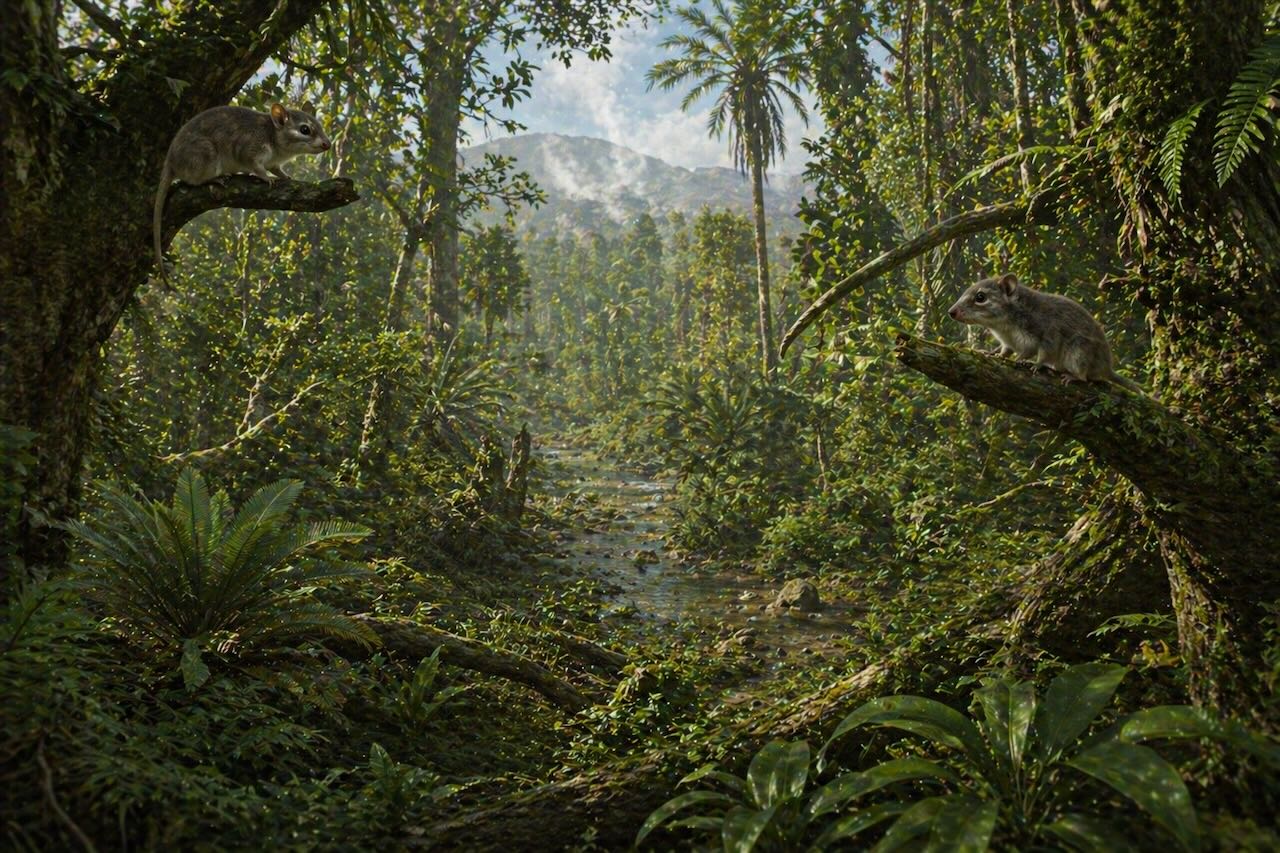 Paleoseeni — asteroidi-iskun jälkeinen maailma toipumassa, trooppinen metsä ja pieniä nisäkkäitä