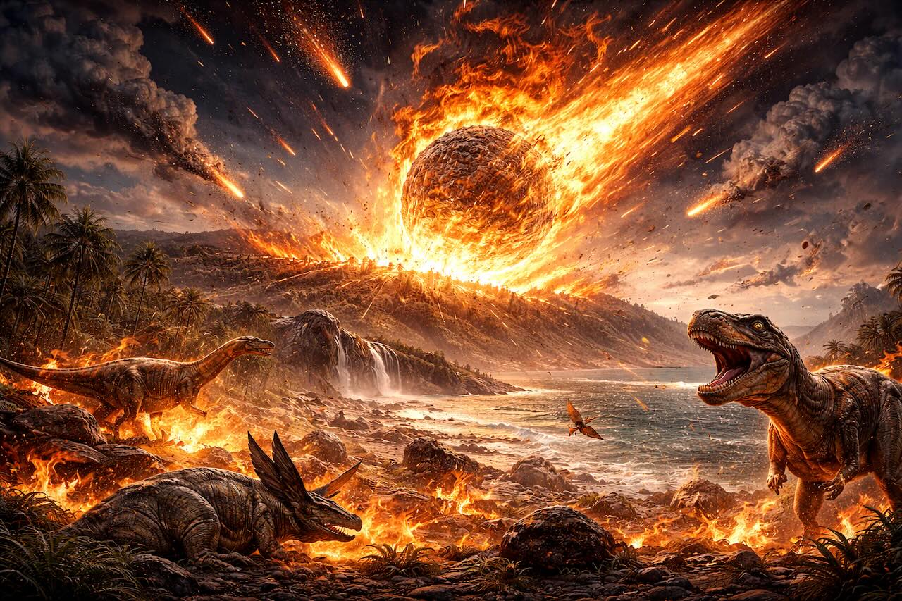 Asteroidi iskeytyi maahan 66 miljoonaa vuotta sitten