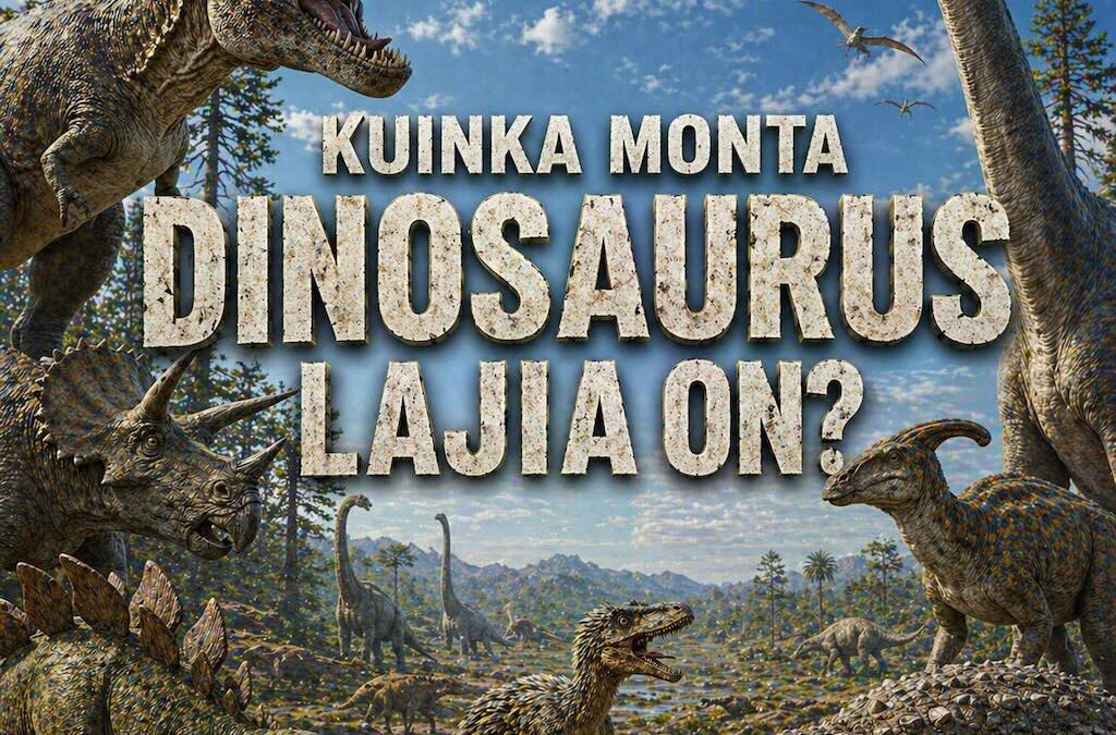 Kuinka monta dinosauruslajia on?