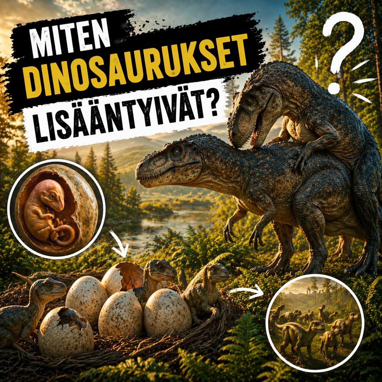 Miten dinosaurukset lisääntyivä