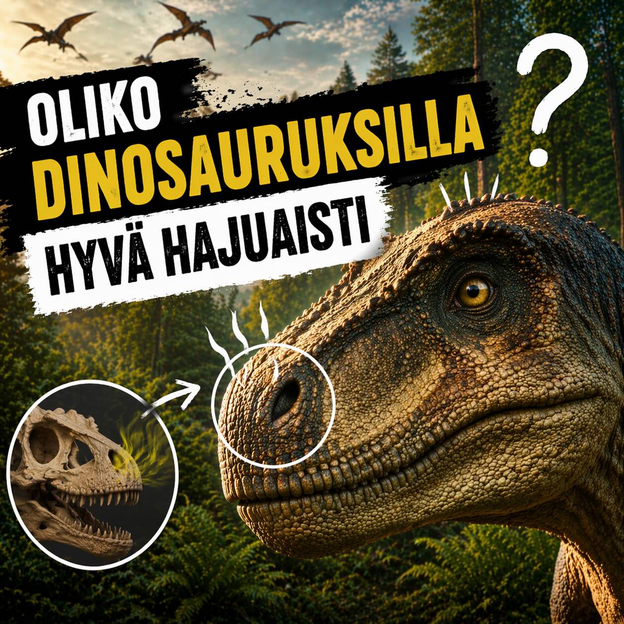 Oliko dinosauruksilla hyvä hajuaisti