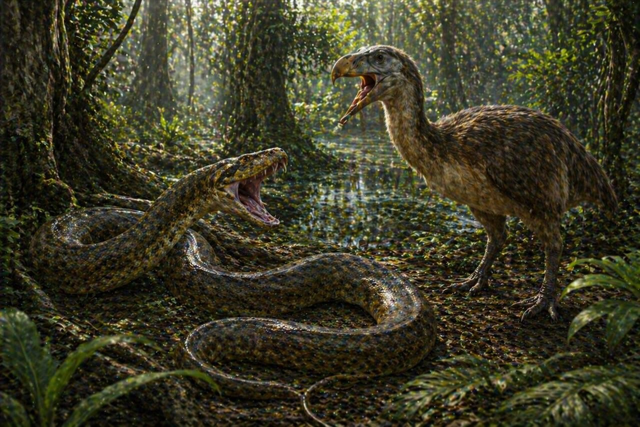 Titanoboa ja Gastornis — paleoseenin suurimmat pedot