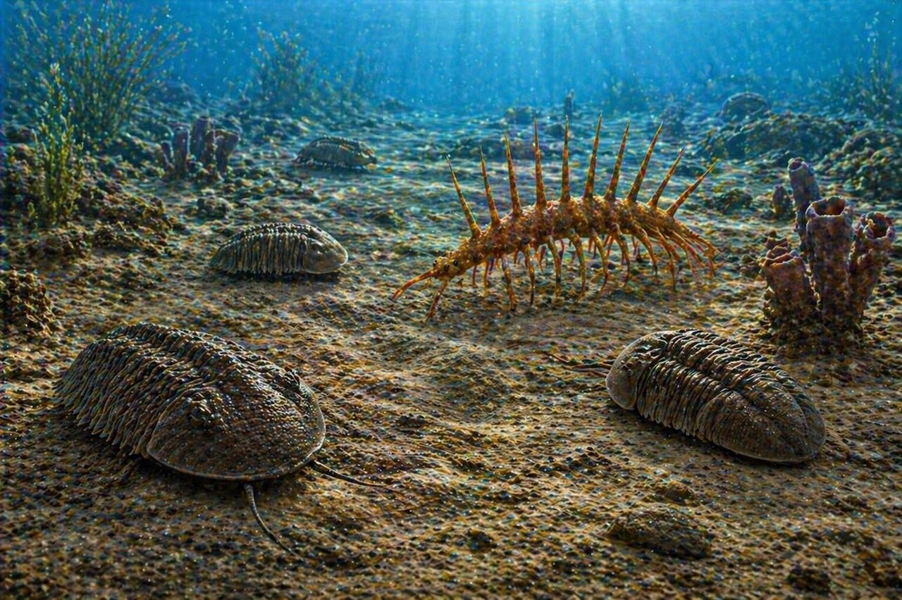 Trilobitit ja Hallucigenia — kambrikauden oudompia eläimiä