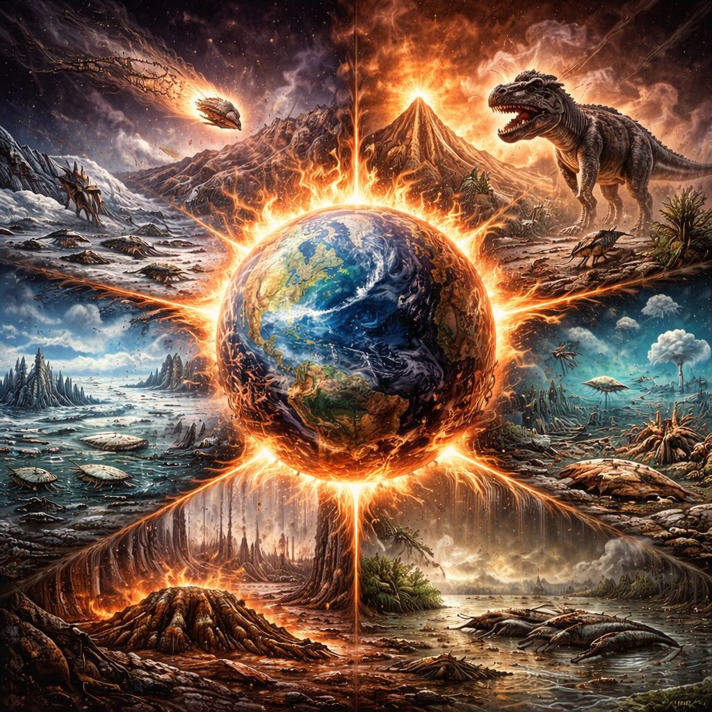 viisi suurta joukkosukupuuttoa