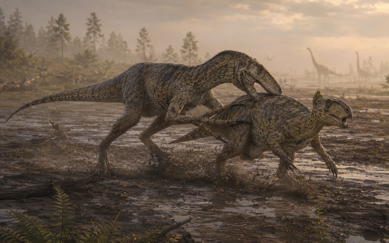Australovenator saalistamassa