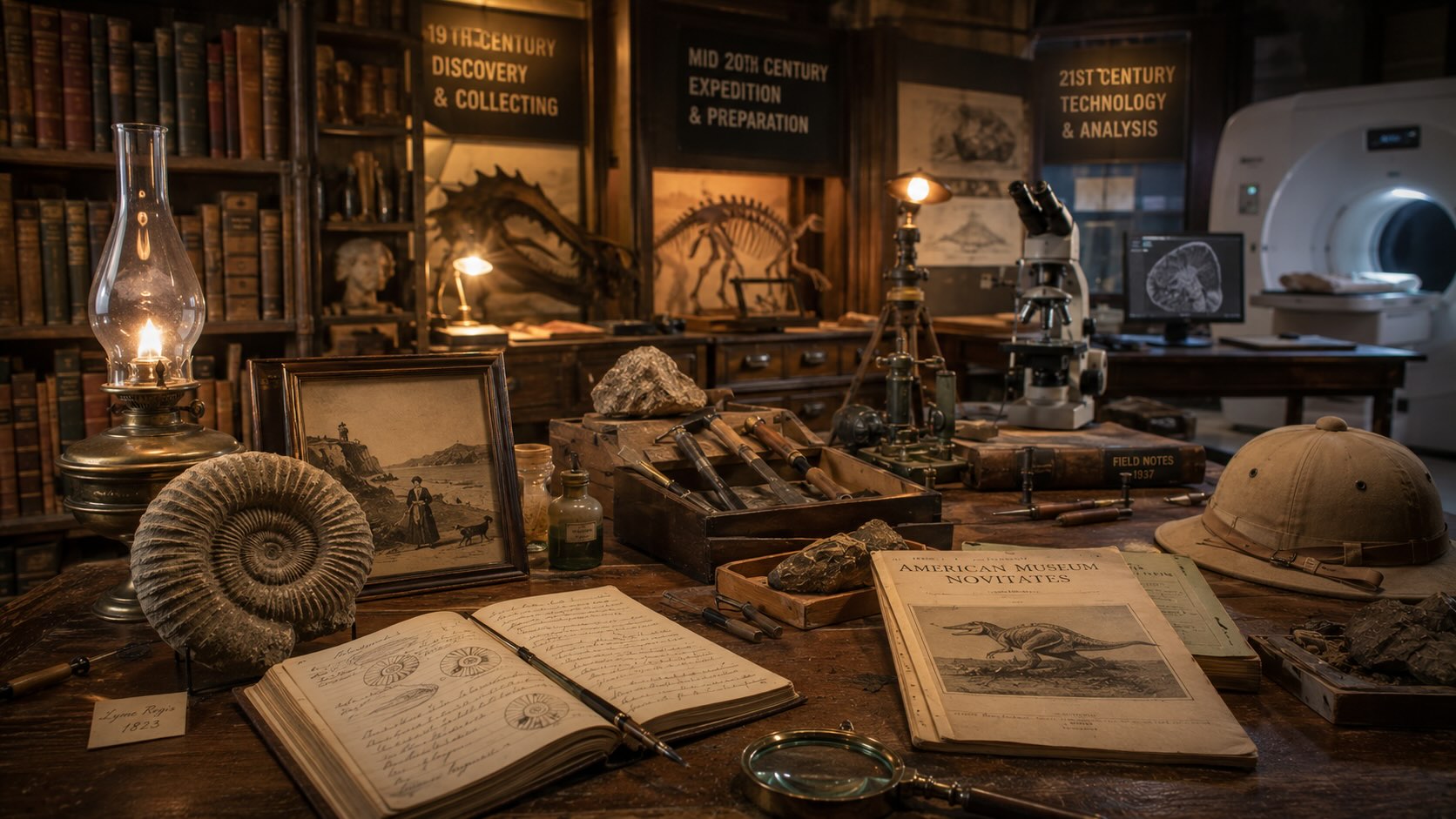 Paleontologian historia ja tunnetut tutkijat — kahden vuosisadan dinosaurustiede