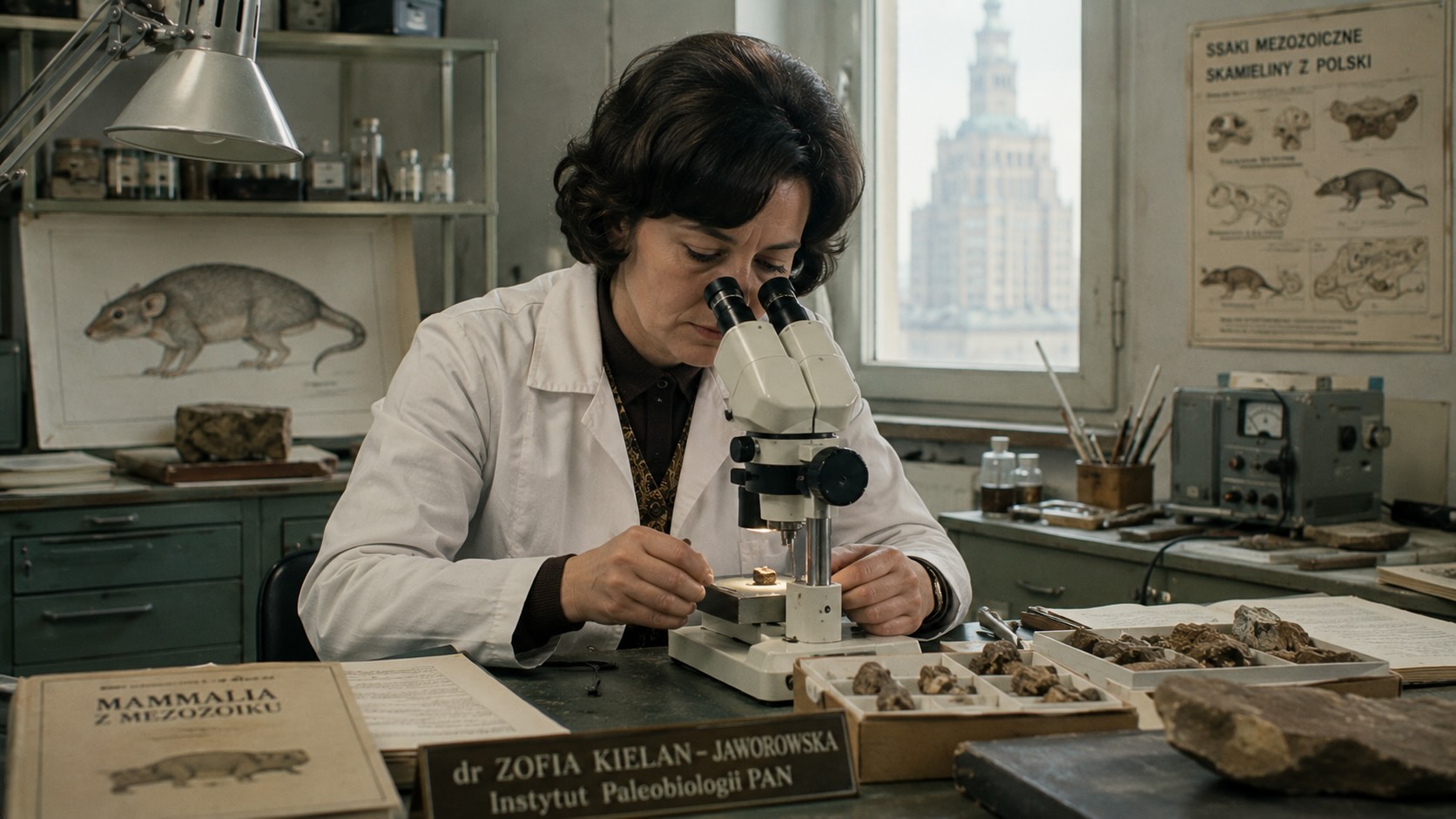 Zofia Kielan-Jaworowska — taiteellinen kuvitus tutkijasta