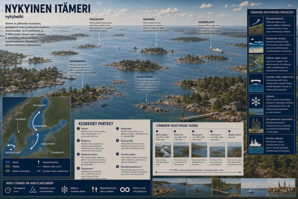 Nykyinen Itämeri — Post-Litorinameri