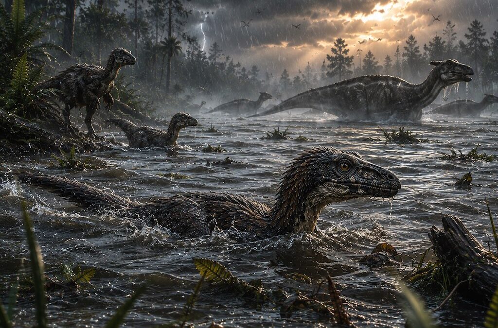 Osasivatko dinosaurukset uida?