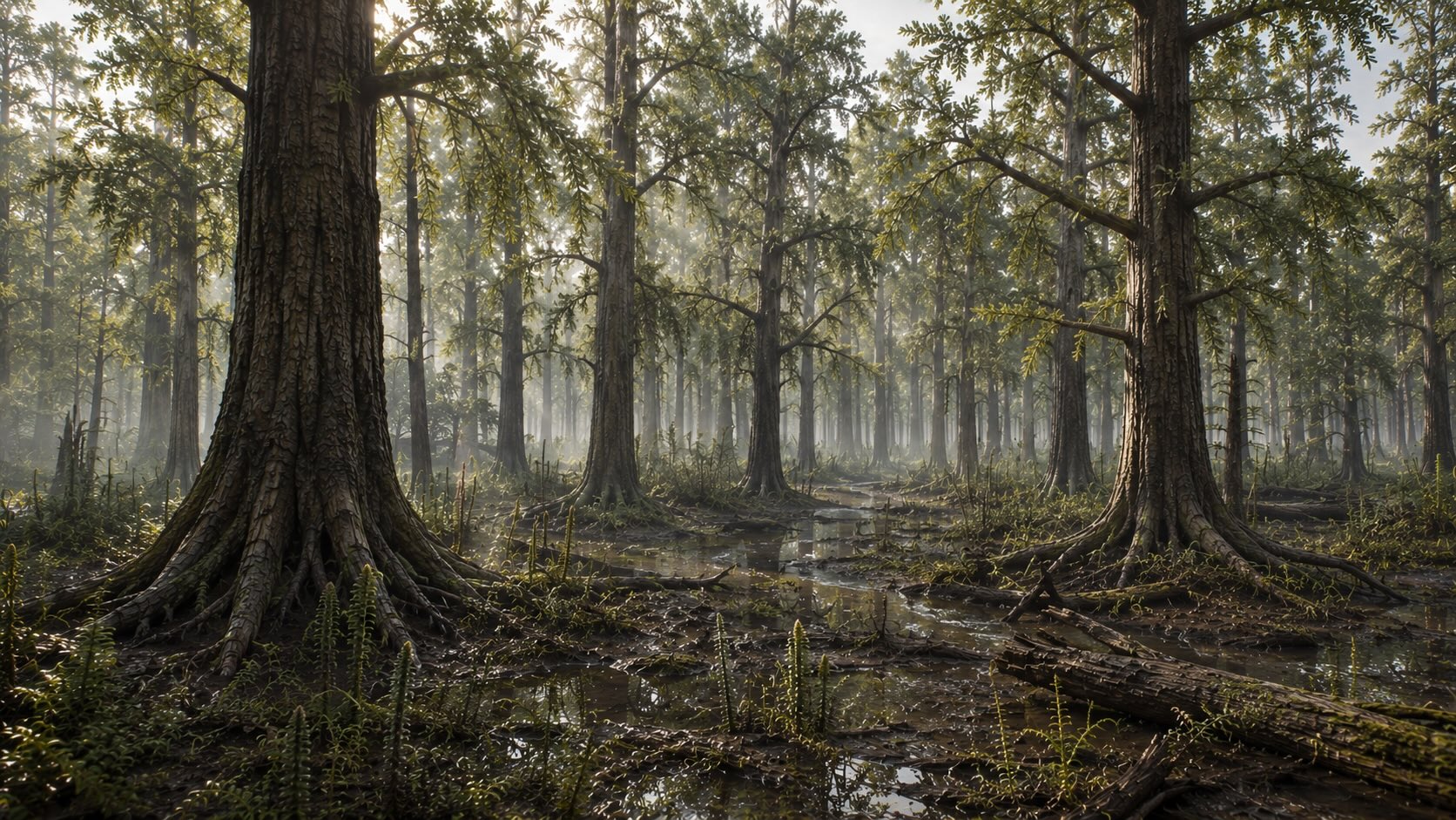 Archaeopteris, ensimmäinen oikea puu devonikauden metsässä