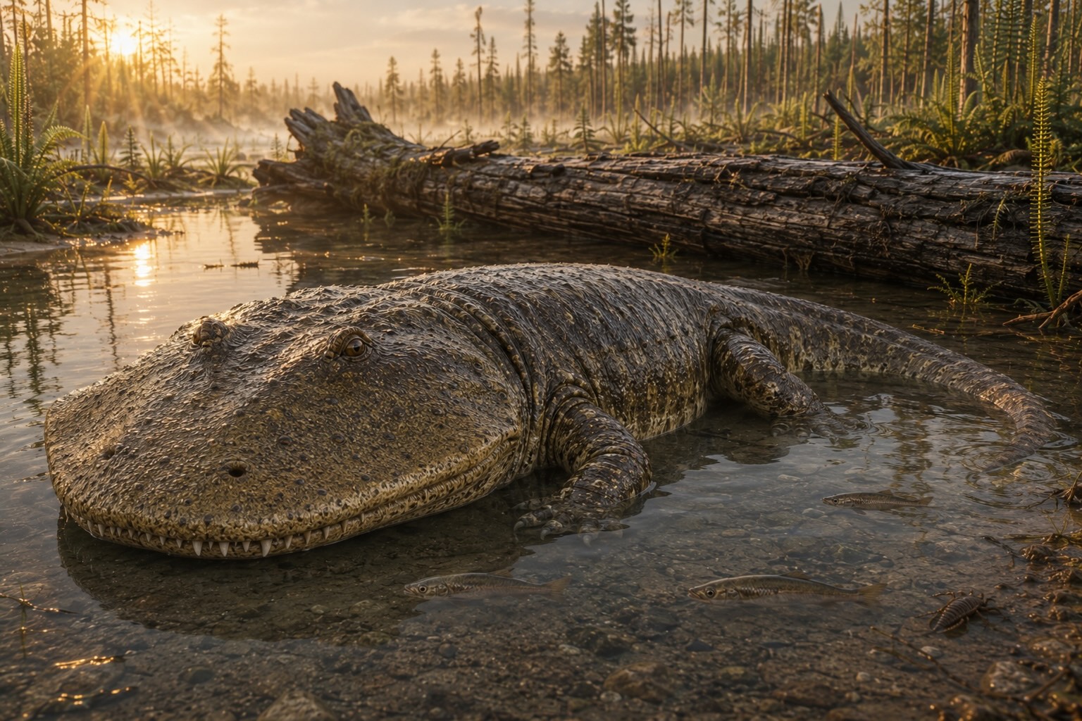 Eryops, suuri varhaispermin temnospondyli-sammakkoeläin