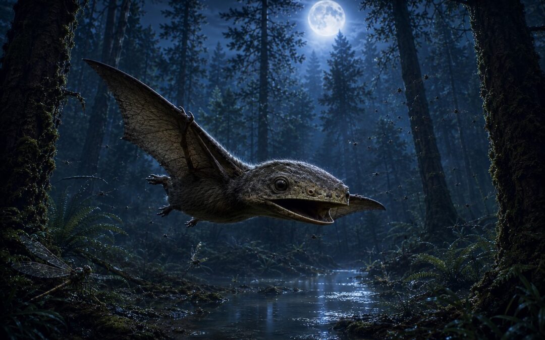 Anurognathus — Lepakkomainen yöpterosauri