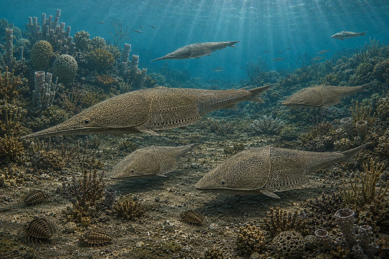 Pteraspidomorphi, panssaripäiset leuattomat kalat