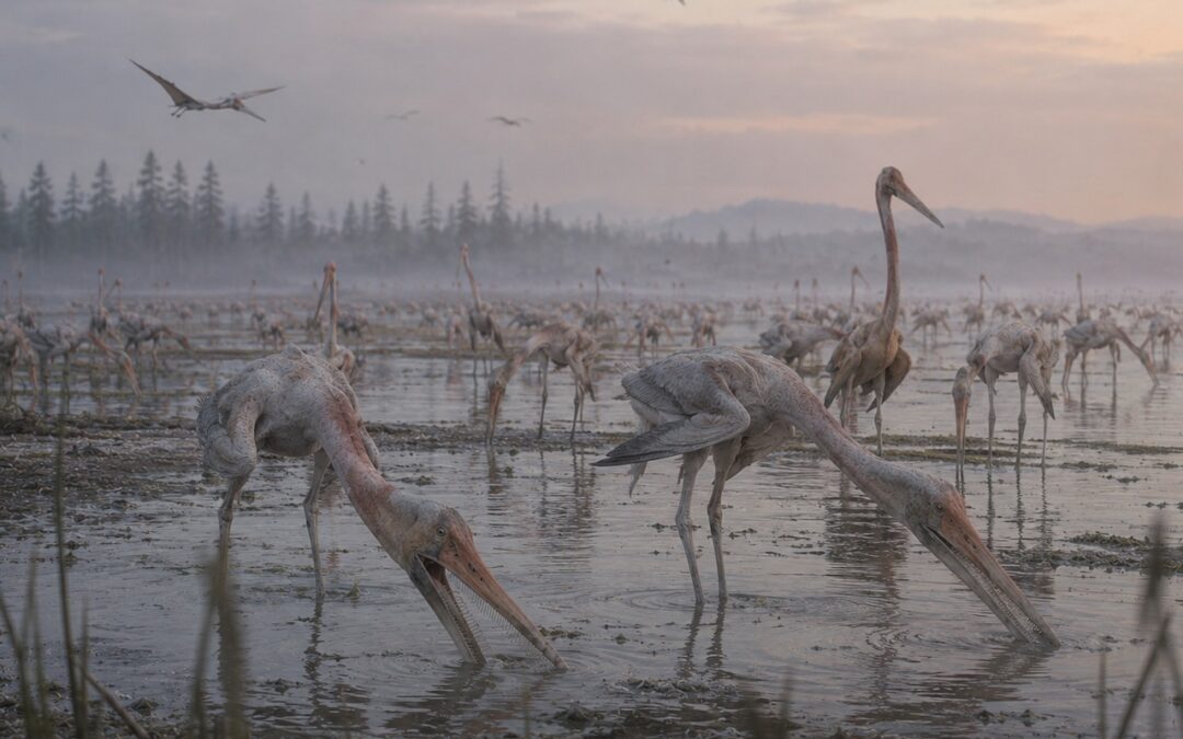 Pterodaustro — Flamingomainen suodatinsyöjäpterosauri