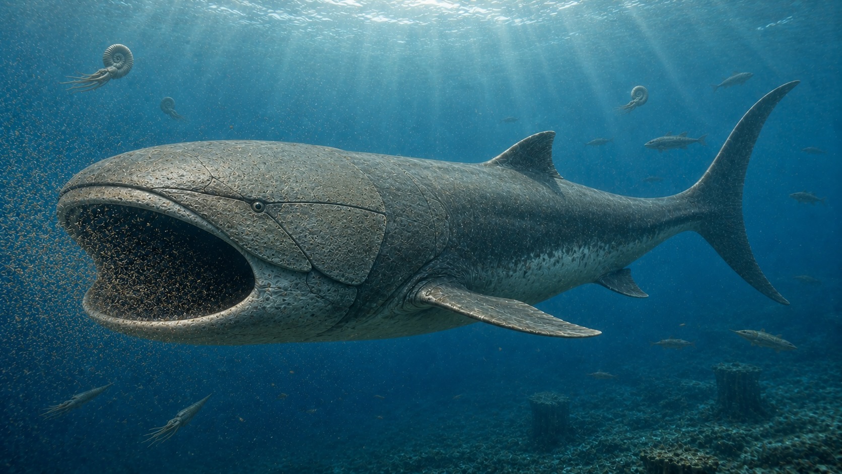 Titanichthys, jättimäinen suodattava panssarikala