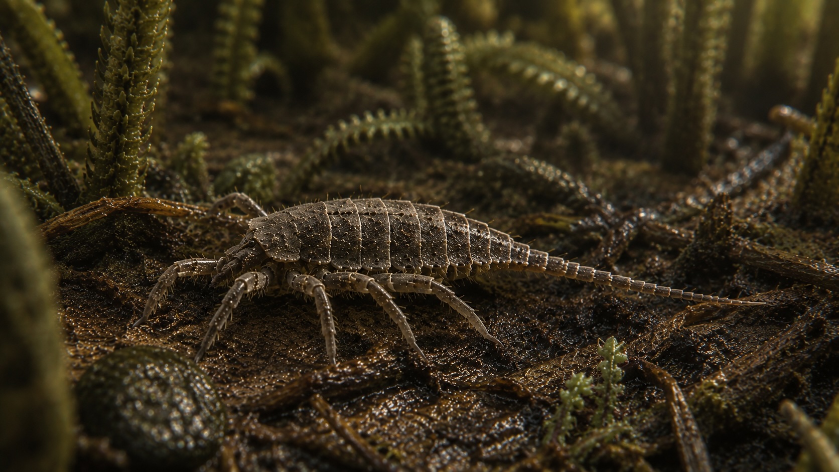Attercopus fimbriunguis, devonikautinen hämähäkkimäinen niveljalkainen joka tuotti silkkiä