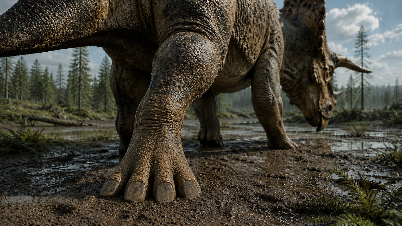 Ceratopsidin takaraaja Ceratopsidin takaraajan morfologia