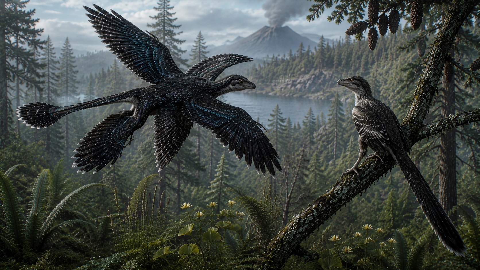 Liitukausi - höyhenpeitteiset dinosaurukset, Kiinan Jehol-biotan lintumaiset pedot