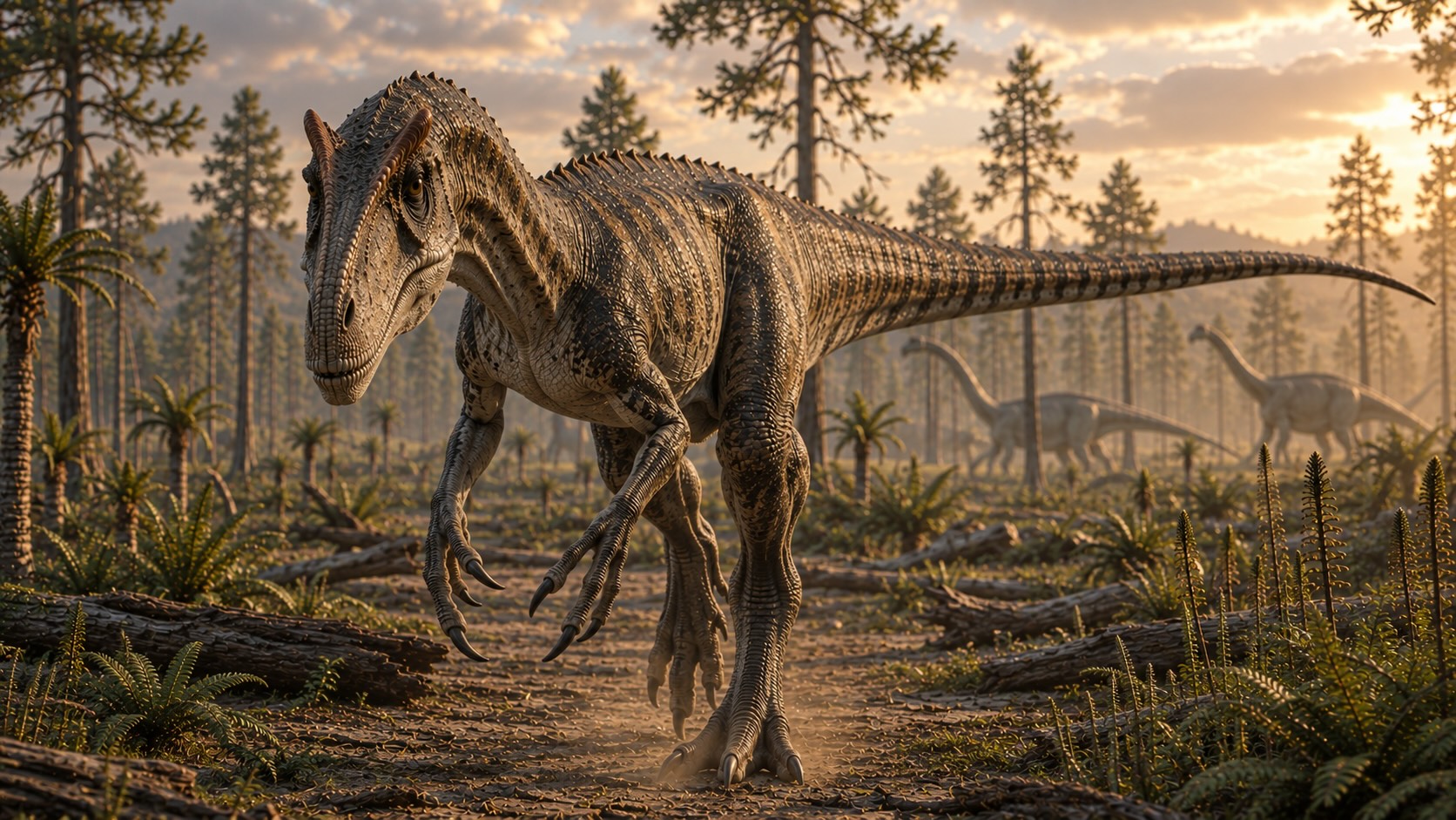 Jurakausi - Allosaurus, myöhäisjuran huippupeto avoimessa havumetsässä