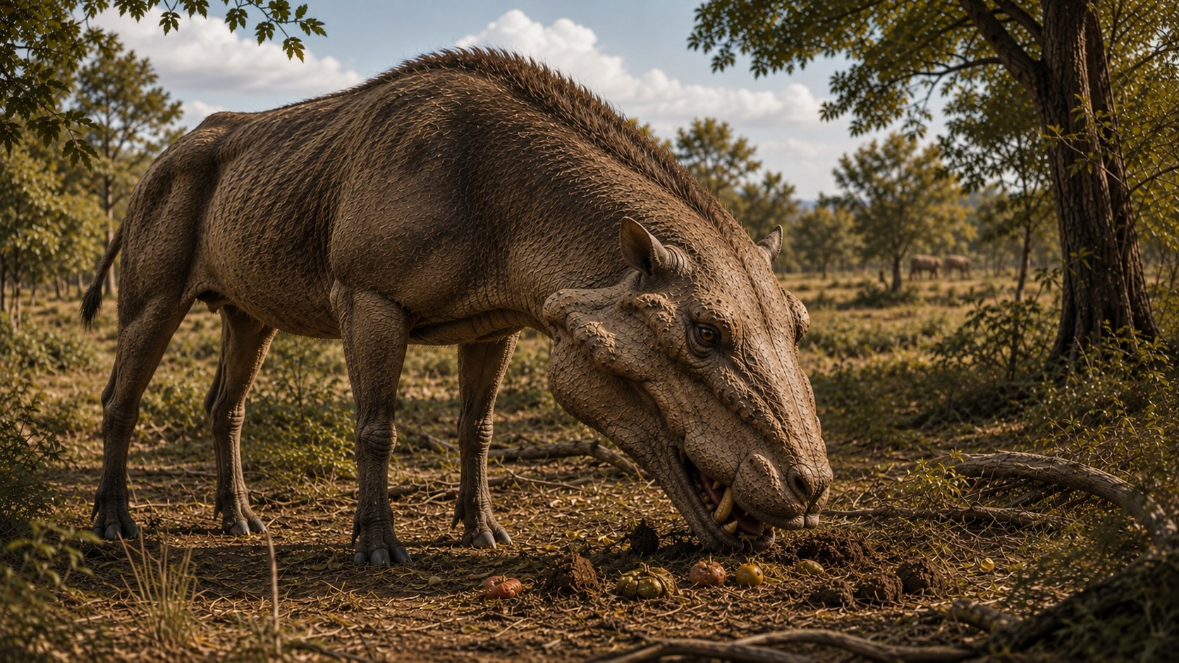 Oligoseenikausi - Entelodon eli helvetinsika, tonnin painoinen kaikkiruokainen jättiläinen