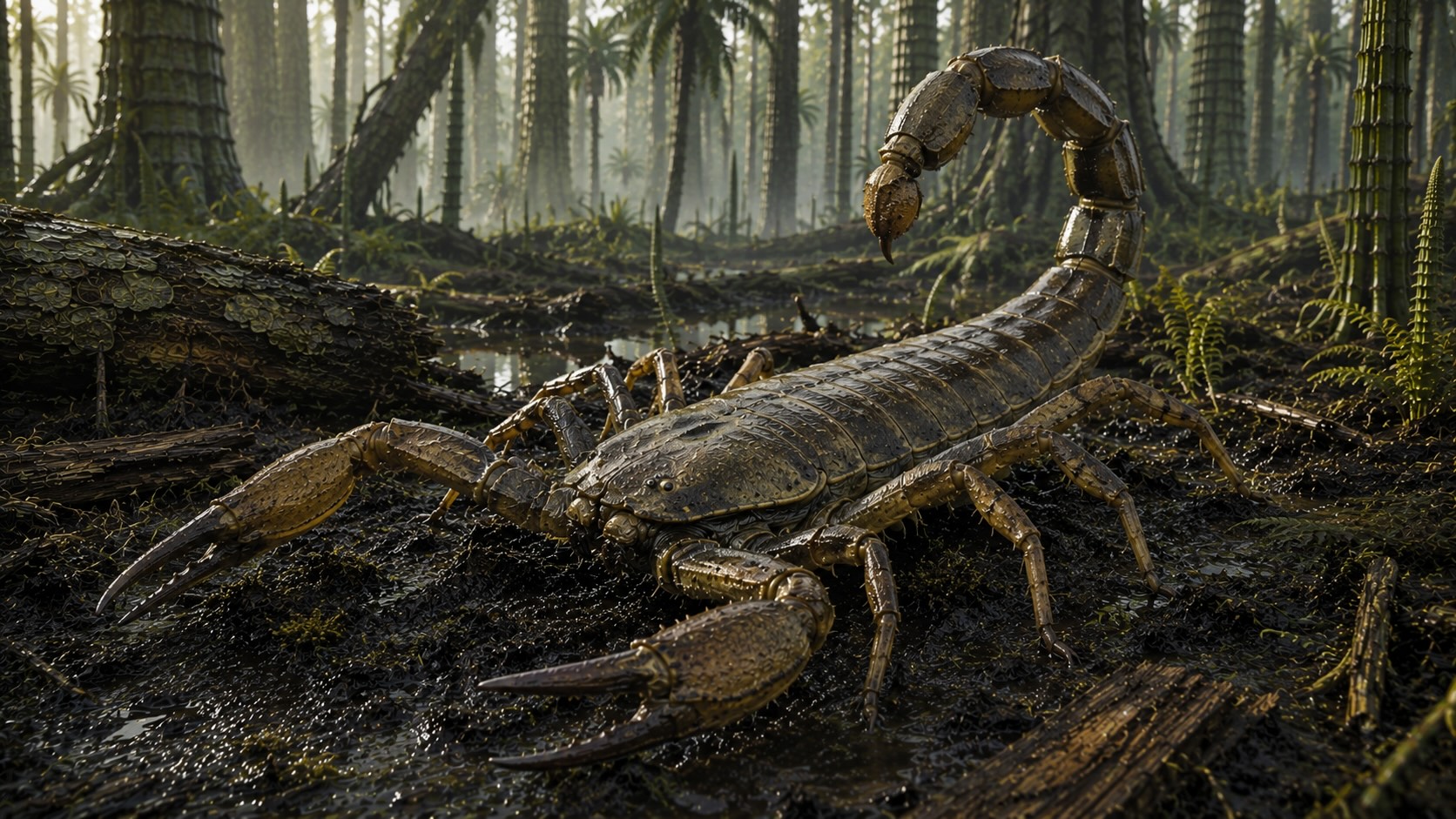 Pulmonoscorpius, jättimäinen karbonikauden skorpioni